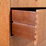 Vintage Meredew Tallboy / Chest Of Drawers in Oak.