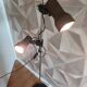 Lampadaire spots marron 1980