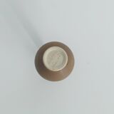Small Mid-Century Scandinavian Modern Collectible Brown Stoneware Vase by Gunnar Borg, Set of 4