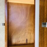 Rosewood and glass chest of drawers, 1960s, Scandinavian storage furniture.