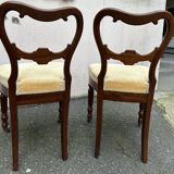 2 old carved chairs