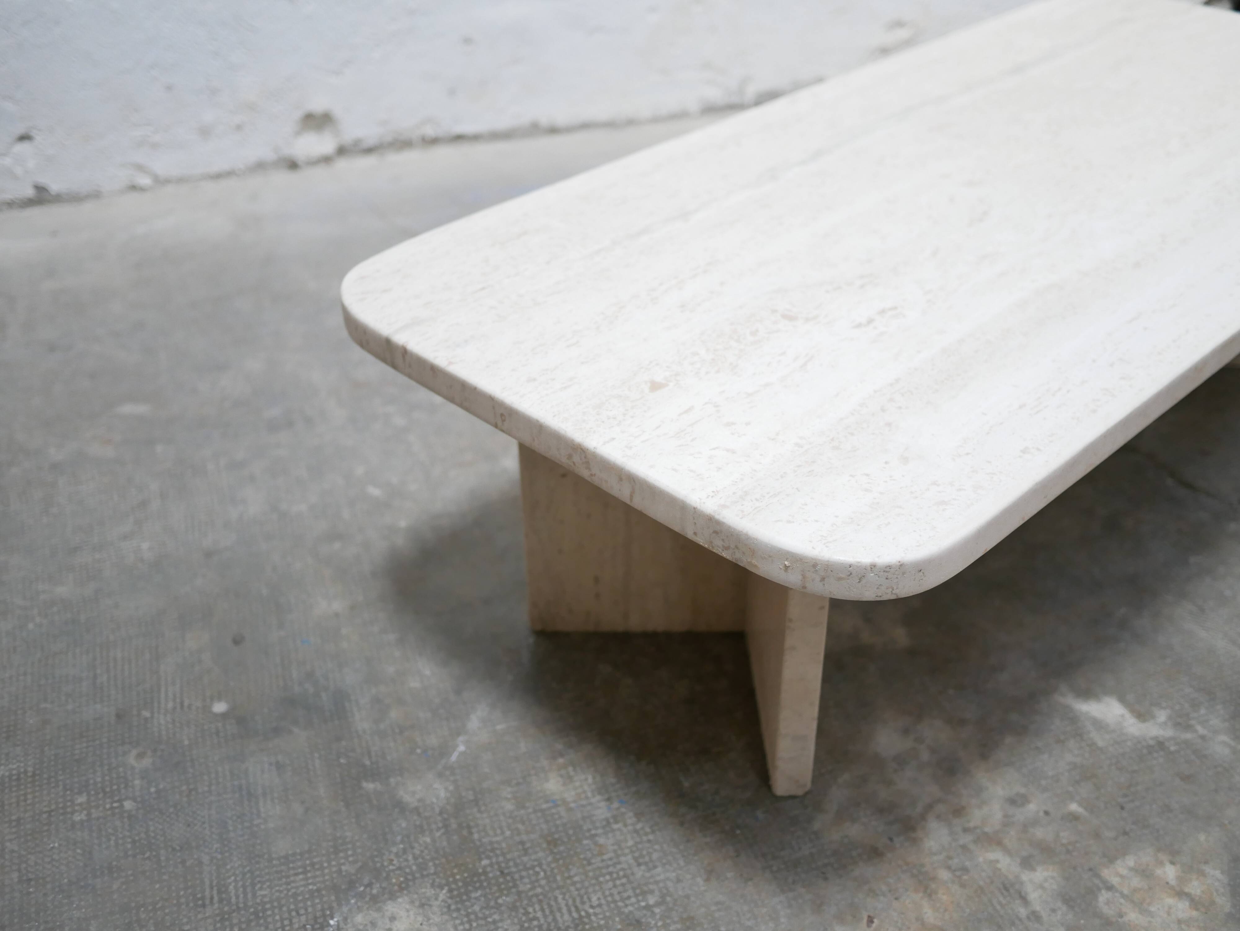 Vintage travertine coffee table