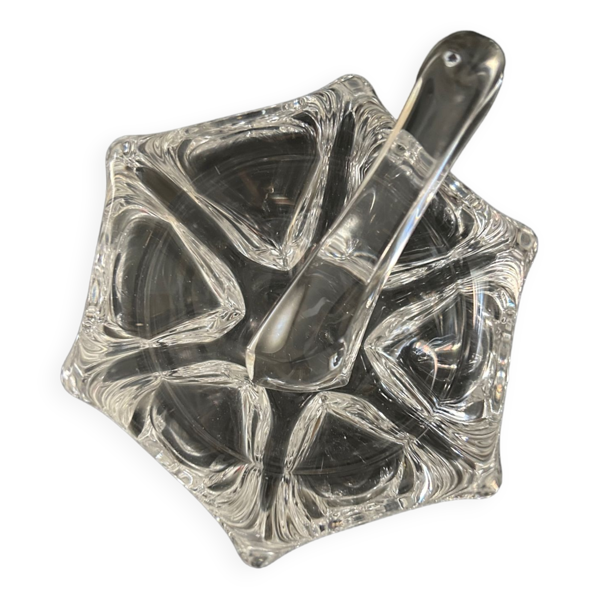 Cendrier en cristal daum 1970