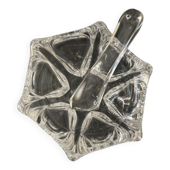 Daum 1970 crystal ashtray
