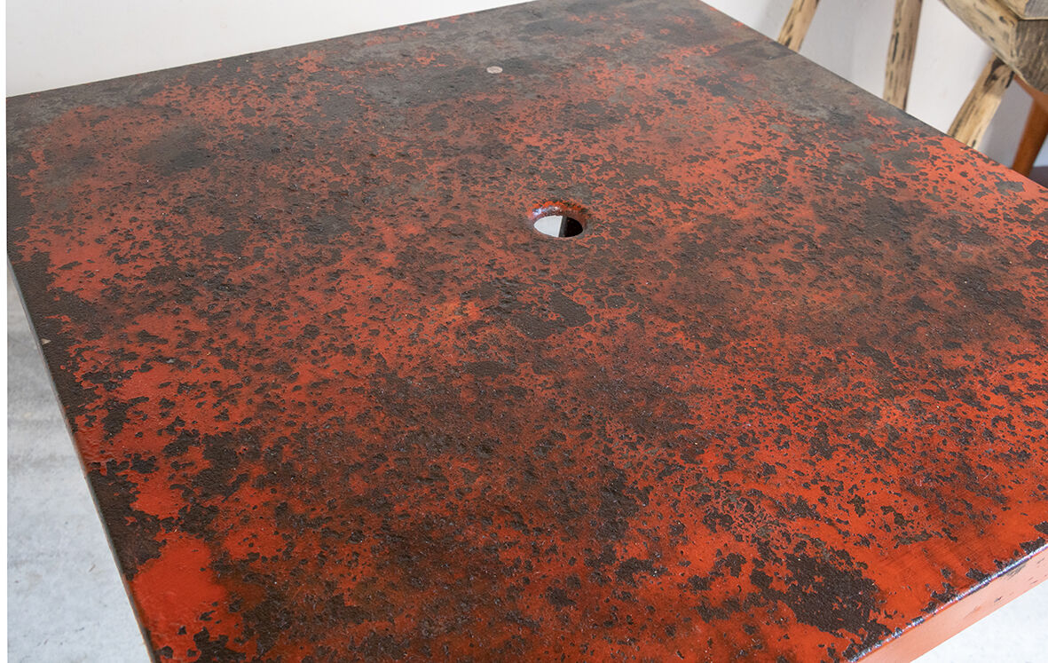 Metal bistro table Tolix circa 1950