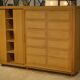 Oak wardrobe by Guillerme and Chambron 1950s