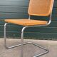 Lot de 4 chaises Cesca modèle b32 en chrome fabriqué en italie par Marcel Breuer
