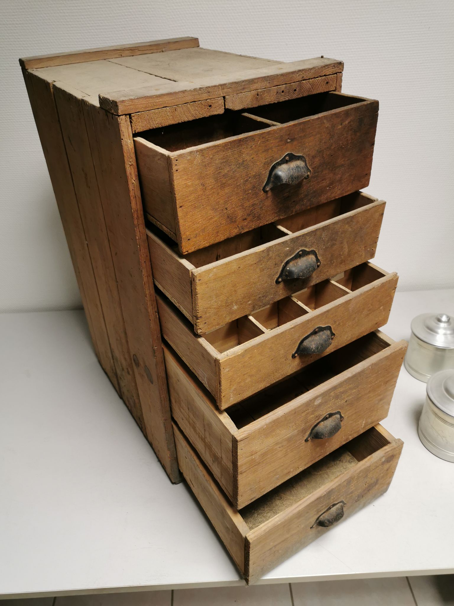 Old cabinet of craft drawer
