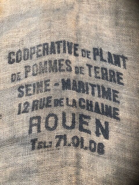 Sac en toile de jute "coopérative Seine Maritime ... Rouen."