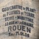 Sac en toile de jute "coopérative Seine Maritime ... Rouen."