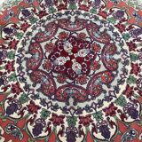 Round sinkiang wool rug