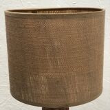 Lampe en rotin et abat-jour en jute
