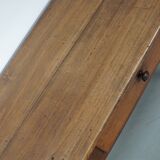 Table d'appoint ancienne en bois fruitier de style rustique français, XIXe siècle
