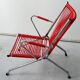Fauteuil scoubidou rouge enfant