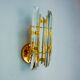 VENINI WALL LIGHT, TRIEDRI GLASS, MURANO, ITALY 1970