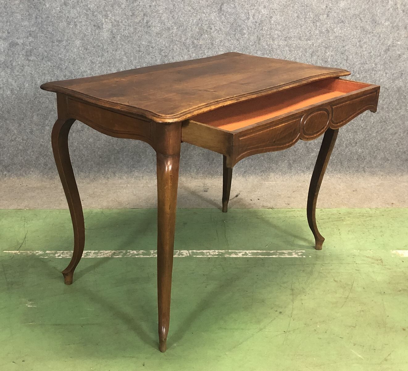 Louis XV style walnut desk 1950