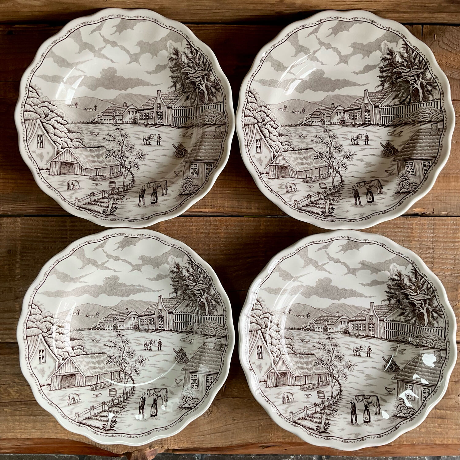 4 deep plates N Fontabesso Italy