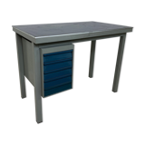 Bureau industriel en métal et linoléum de Gispen 1950s