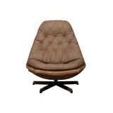Mid-Century Danish Swivel Easy Chair from Madsen & Schubel, 1960s