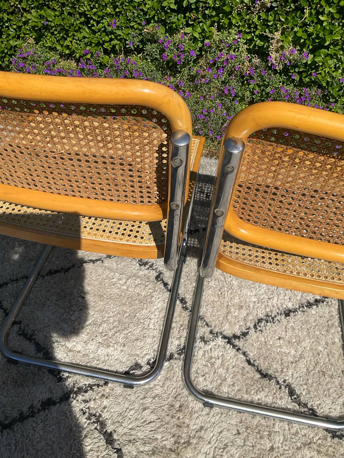 Paire de chaises Marcel Breuer Cesca B32