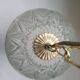 Large vintage ball chandelier with tassels