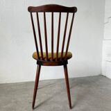 Chaise Baumann « menuet » assise jaune