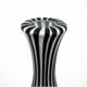 Black and white zebra vase, Leonardo, Italy, 1980s