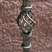 Candle holder or wrought iron candlestick (Height 41 cm)
