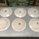 Lot de 6 assiettes à dessert signé moulins des loups hamage orchies nord France