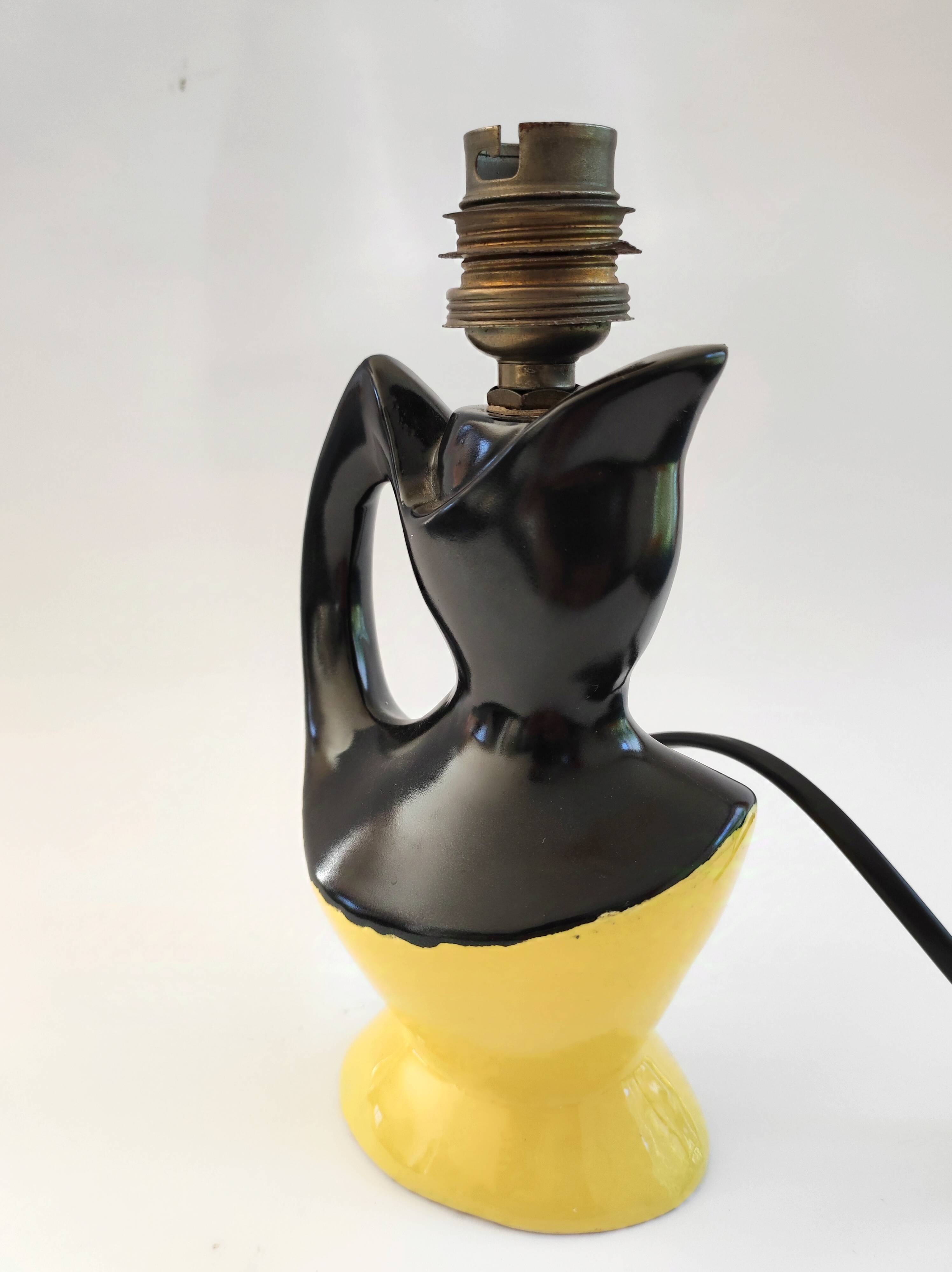 Ceramic lamp circa 1960 Vallauris