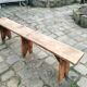Long wooden farm bench 185cm