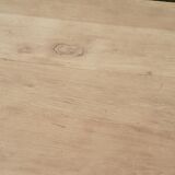 Farmhouse table in solid oak raw wood