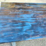 19th century farm table painted and patinated
