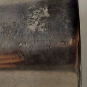 Vintage silvered glass vase by James Rivière, Italy, 1970s.