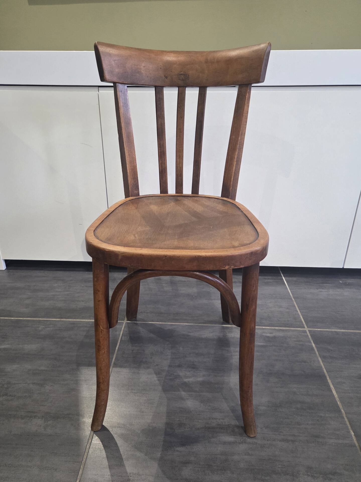 Set of 10 vintage Fischel bistro chairs, 1970s
