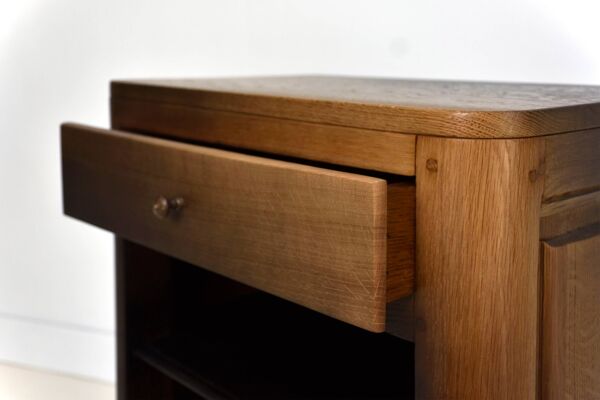 Commode, petit meuble en chêne massif, confiturier