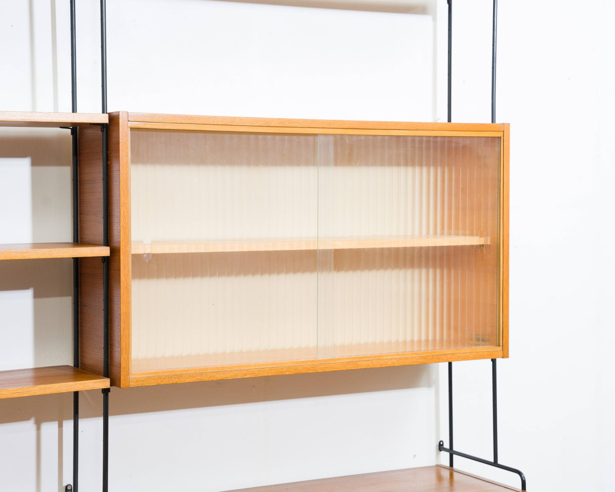 Mid-century teak shelf, designed by Hilker for Omnia, Germany, 1960s