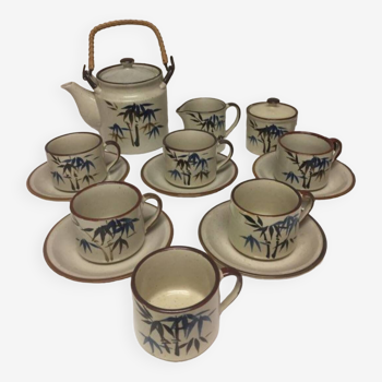 Asian teapot and cups set