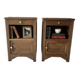 Pair of art deco style bedside tables