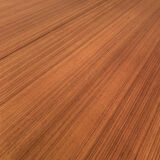 Scandinavian round teak dining table from the 60s extendable