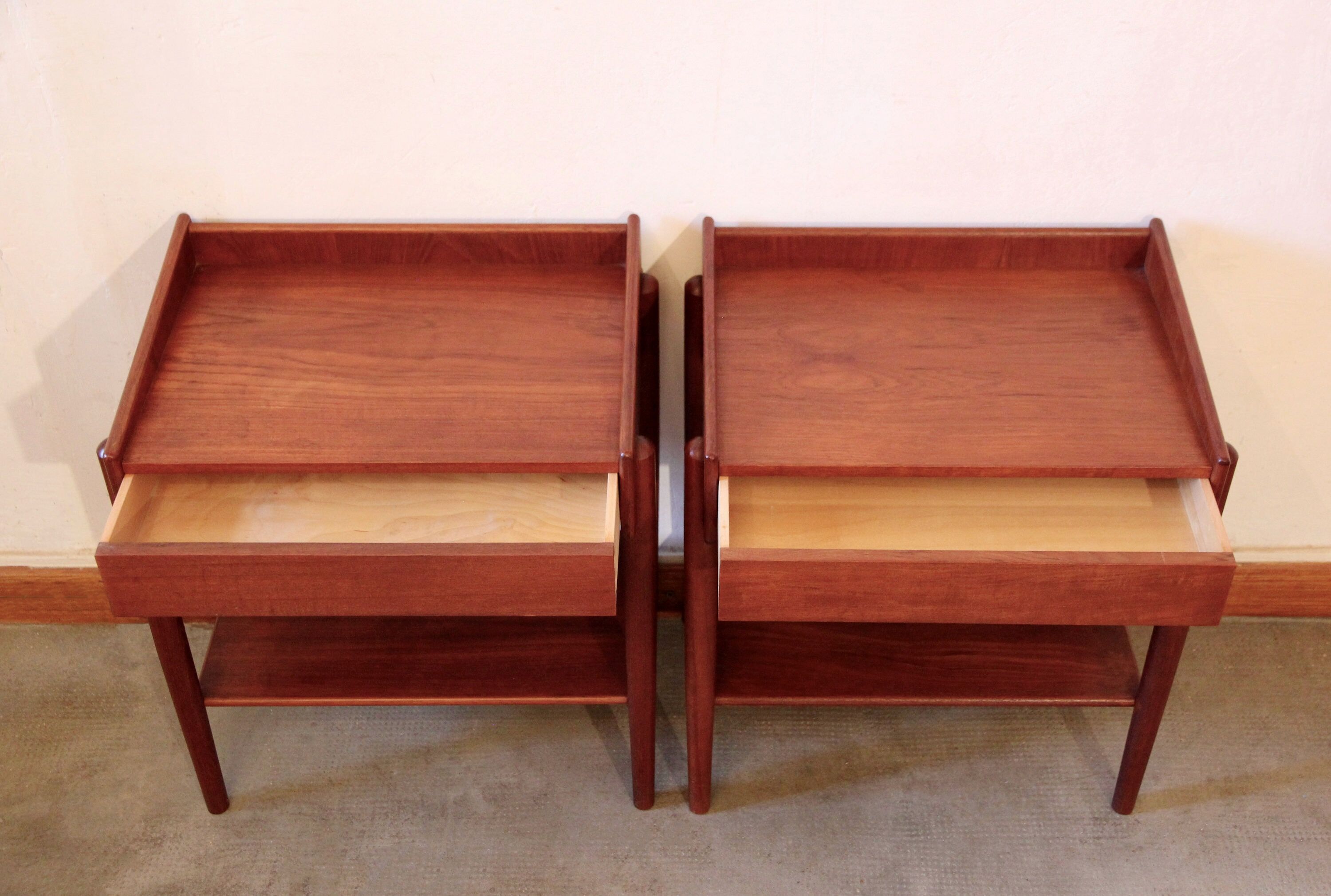 Teak bedside tables model 148 by Borge Mogensen, for Søborg Møbler