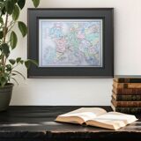 Feudal Europe, original map printed in 1879.