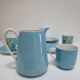 Limoges porcelain parakeet decor coffee service