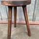 Tabouret de ferme en bois vintage