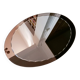 Bevelled oval mirror from the seventies