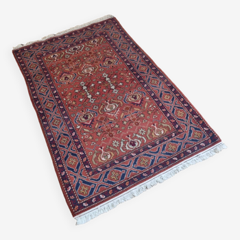 Authentic wool oriental rug
