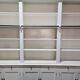 White bookcase library cabinet bookcase with ladder