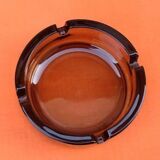 1970s Smoked glass ashtray France