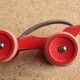 Wooden toy E Racer Hape formula 1 in red bamboo