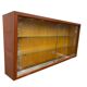 Vintage wall display cabinet in shallow wood / wall cabinet / shelf
